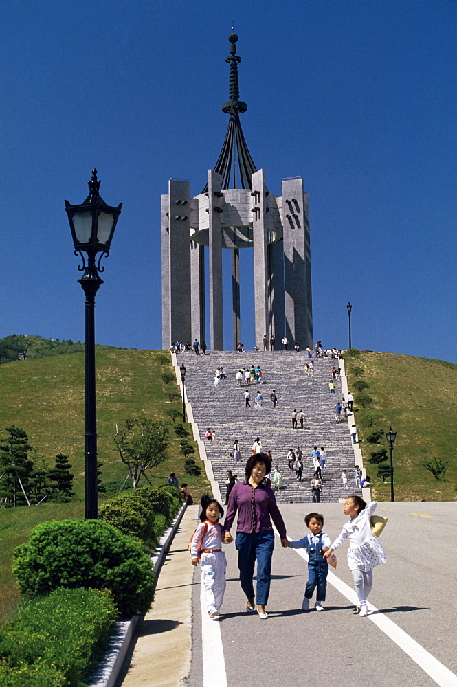 Patriots' monument, Pusan, South Korea, Korea, Asia