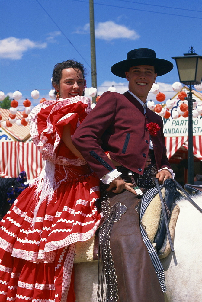 Horsemanship, April Fair, Seville, Andalucia, Spain, Europe