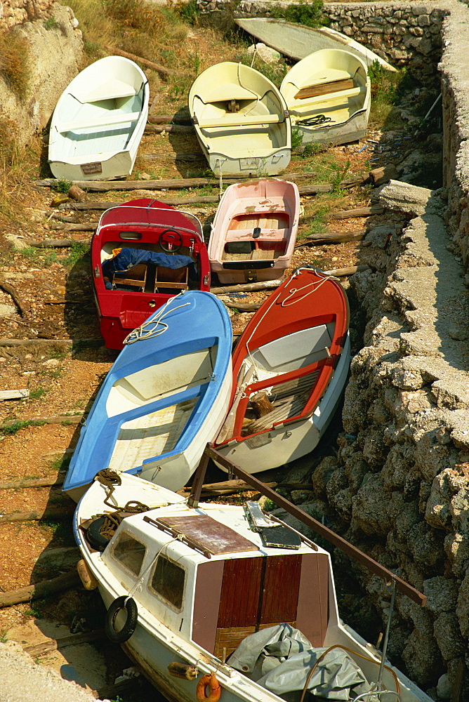 Boats, Sveta Nedelja, Hvar Island, Croatia, Europe