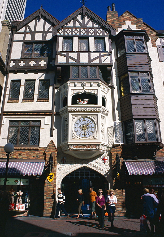 London Court and clock, a popular meeting place, Perth, Western Australia, Australia, Pacific