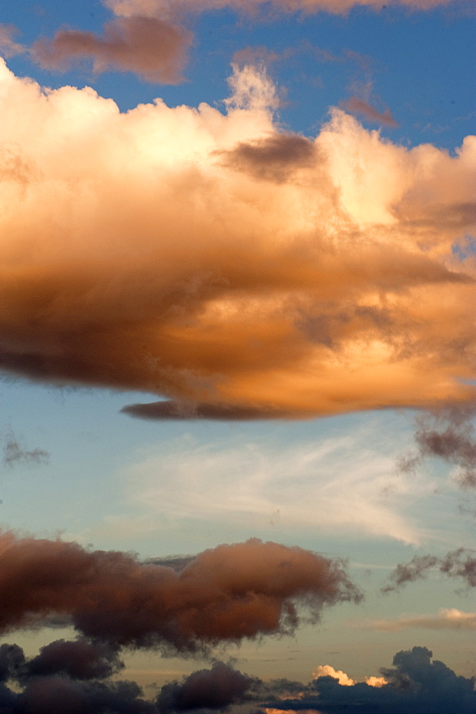 Clouds above Dominica, West Indies, Caribbean, Central America