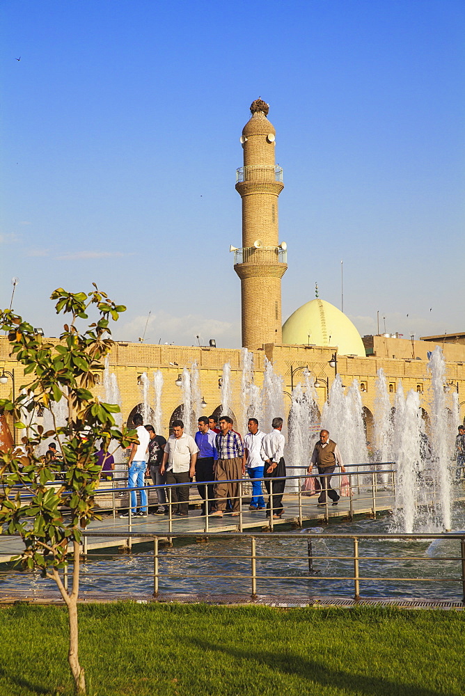 Minaret and Qaysari Bazaars, Shar Park, Erbil, Kurdistan, Iraq, Middle East