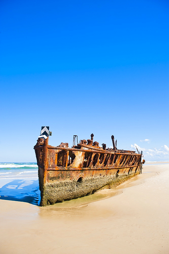 Maheno Shipwreck, Fraser Island, UNESCO World Heritage Site, Queensland, Australia, Pacific