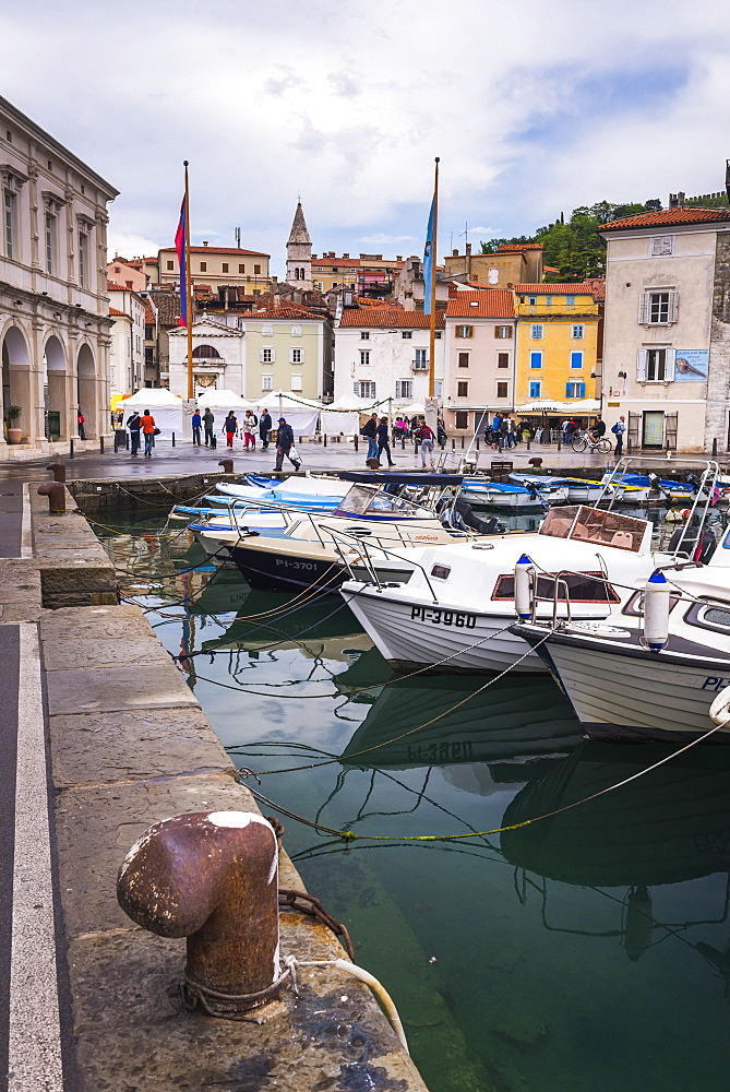 Port of Piran (Luka Piran), Primorska, Slovenian Istria, Slovenia, Europe