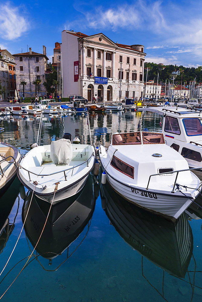 Port of Piran (Luka Piran), Primorska, Slovenian Istria, Slovenia, Europe