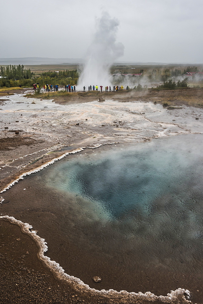 Strokkur Geyser, Geysir, The Golden Circle, Iceland, Polar Regions