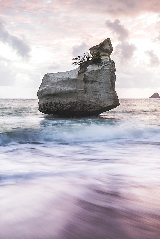 Cathedral Cove at sunrise, Coromandel Peninsula, North Island, New Zealand, Pacific