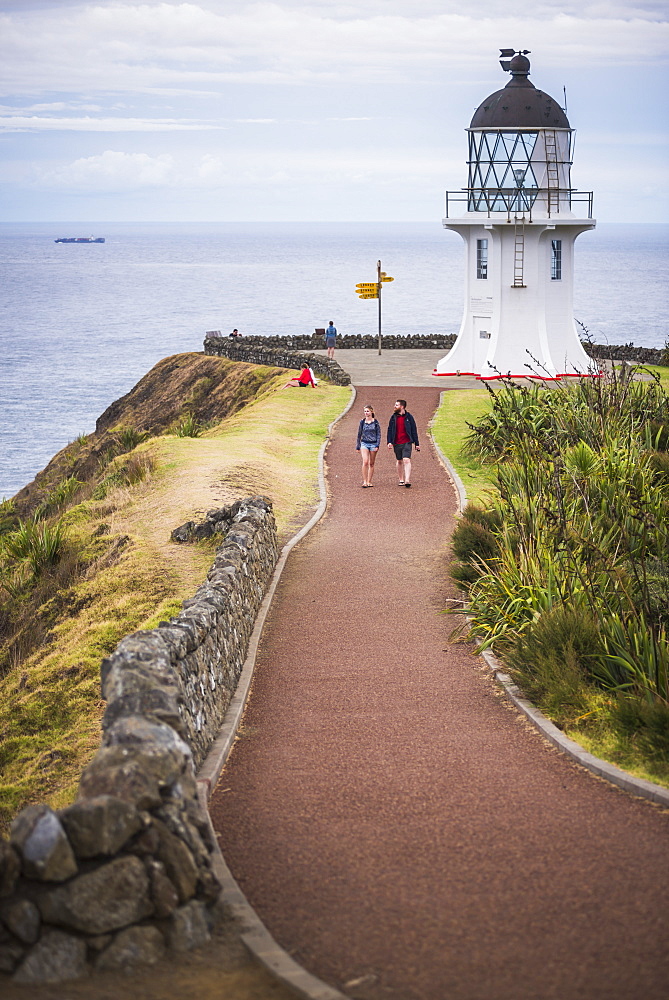 Cape Reinga Lighthouse (Te Rerenga Wairua Lighthouse), Aupouri Peninsula, Northland, New Zealand, Pacific