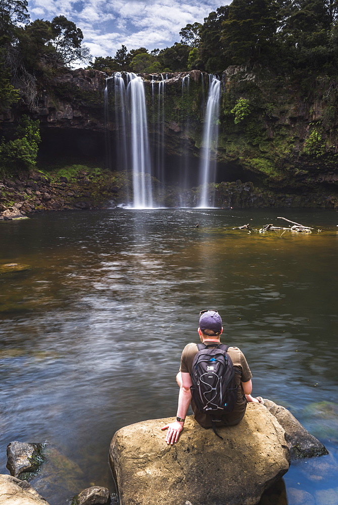 Rainbow Falls, a waterfall at Kerikeri in the Bay of Islands, Northland Region, North Island, New Zealand, Pacific