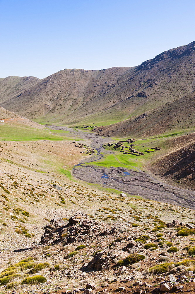 Berber village, Oukaimeden, High Atlas Mountains, Morocco, North Africa, Africa 