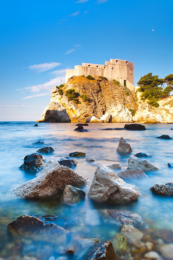 Fort Lovrijenac (St. Lawrence Fortress) at sunrise, Dubrovnik, Dalmatian Coast, Adriatic, Croatia, Europe 