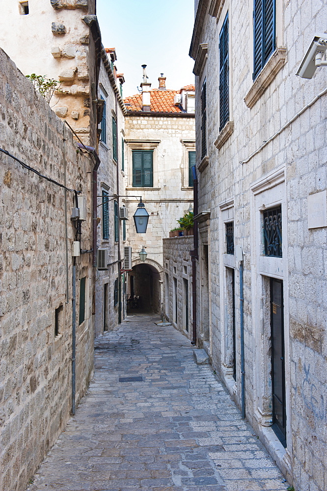 Dubrovnik Old Town side street, Croatia, Europe