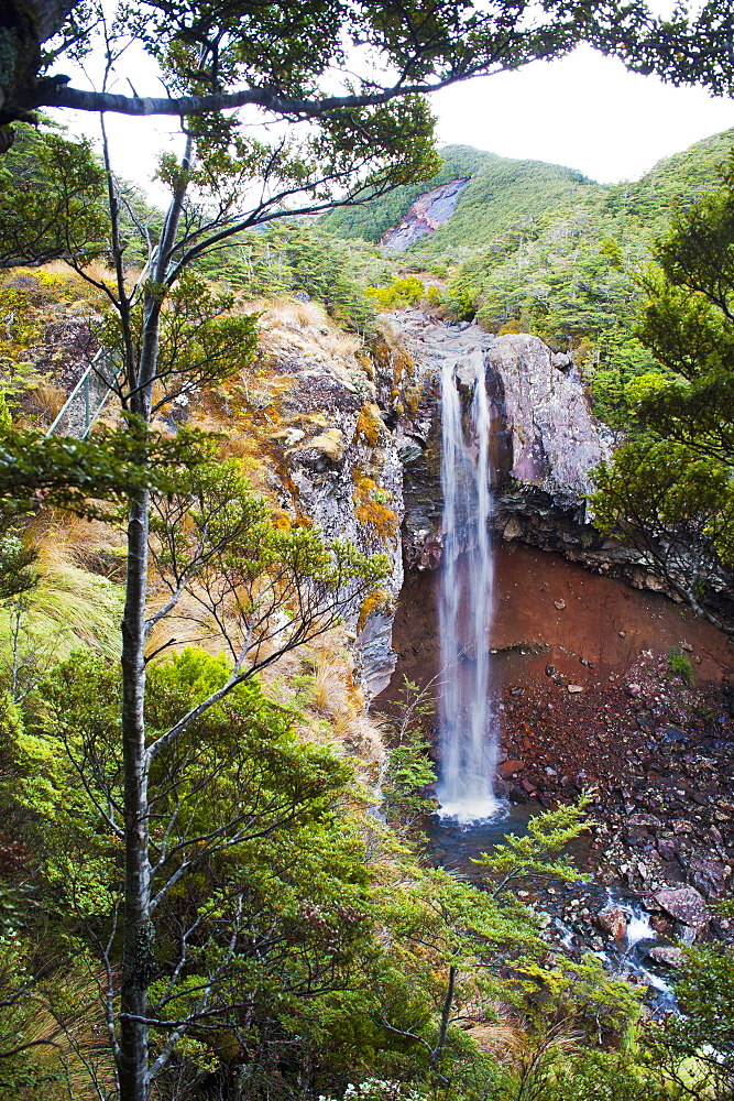 Waitonga Falls in Tongariro National Park, UNESCO World Heritage Site, North Island, New Zealand, Pacific