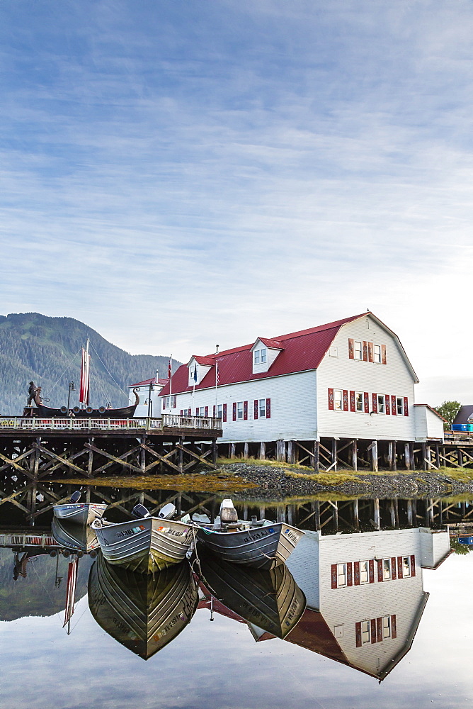 The Norwegian fishing town of Petersburg, Southeast Alaska, USA