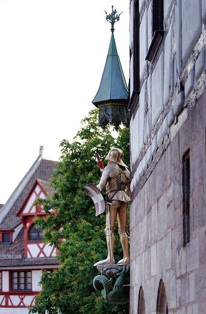 Pilatus House, Albrecht Duerer House, Place of work and home of the artist Albrecht Duerer 1471-1528, Tiergaertnertorplatz, Nuremberg, Middle Franconia, Bavaria, Germany