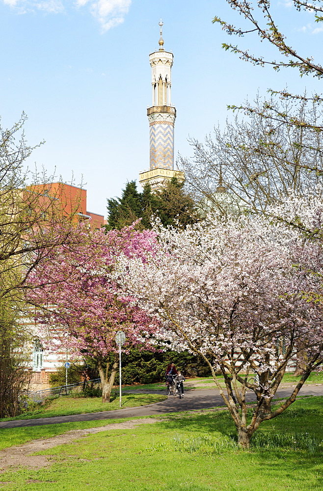 Mosque at Neustadt Bay, Havel, Potsdam, Brandenburg, Germany