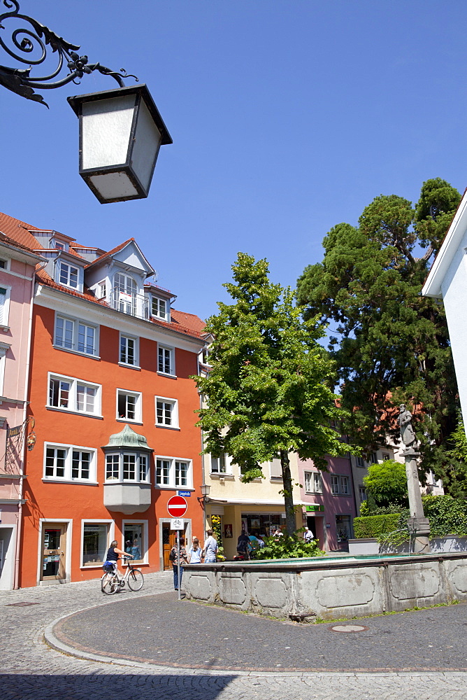 Historical city center of Lindau, Lake Constance, Swabian, Bavaria, Germany, Europe