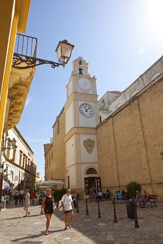 Cathedral Sant'Agata in the historical center of Gallipoli, Lecce Province, Apulia, Gulf of Taranto, Italy, Europe