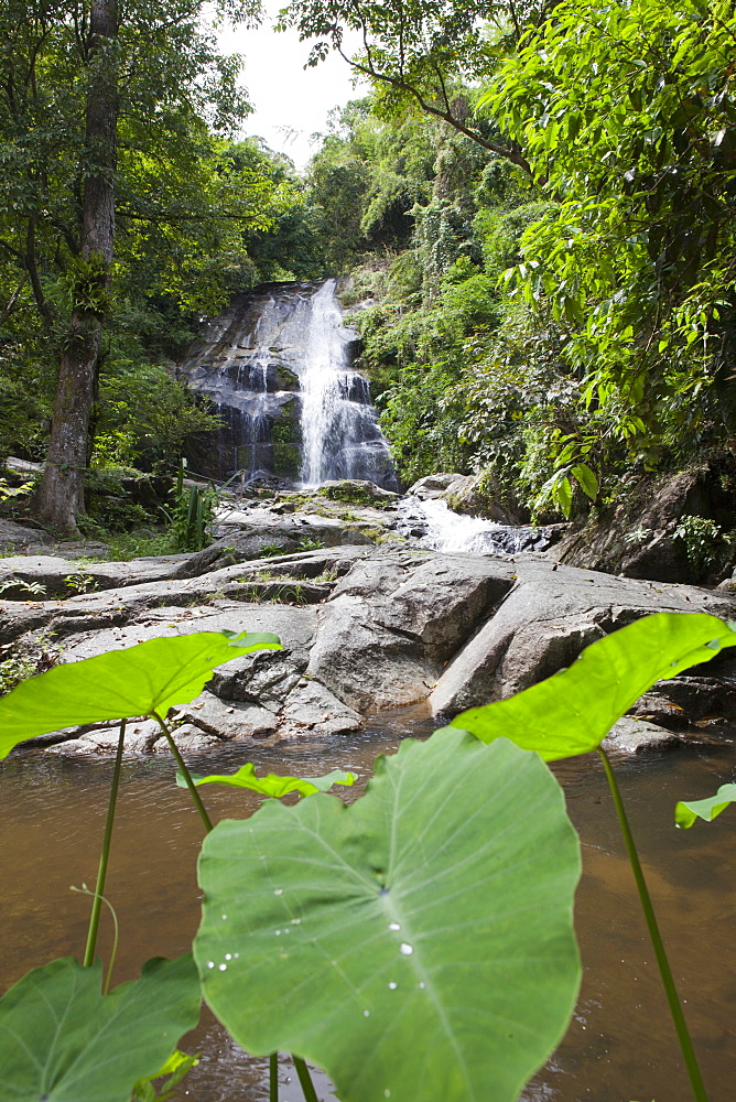 Waterfall in tropical forest, Bang Saphan, Prachuap Khiri Khan Province, Thailand, Asia