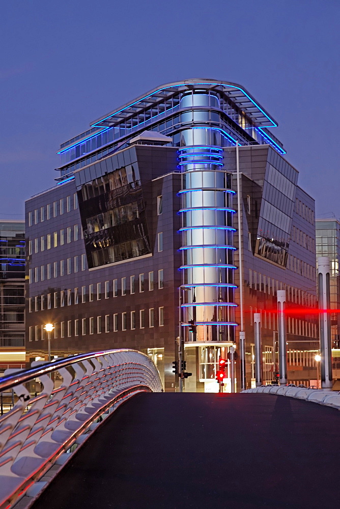 Modern architecture, Calatrava bridge, Kronprinzenbruecke, Berlin, Germany