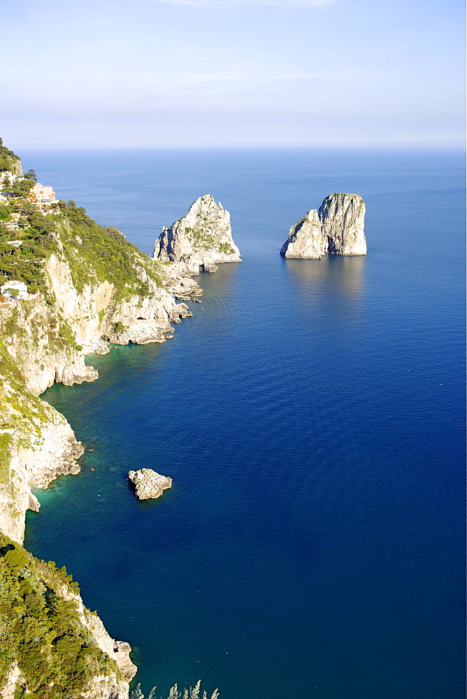 Faraglioni, rock formation at the coast, Capri, Italy, Europe