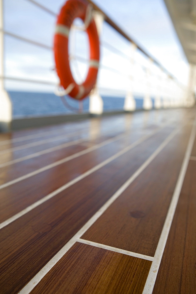 MS Bremen, wooden deck, Aboard MS Bremen Cruise Ship, Hapag-Lloyd Kreuzfahrten, Germany