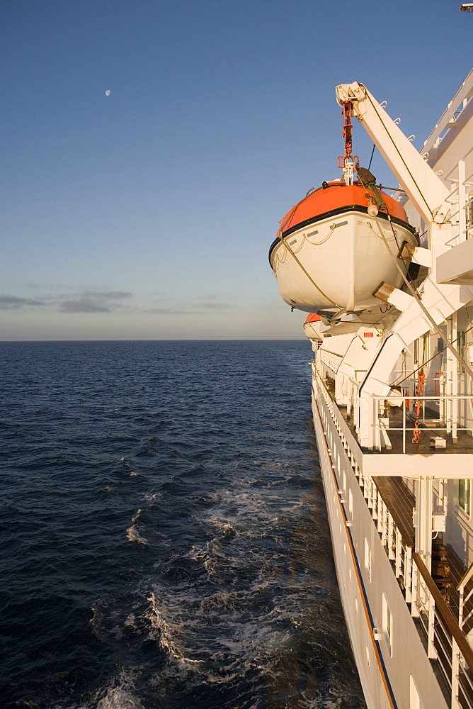 MS Bremen Cruising Smooth North Sea Waters, Aboard MS Bremen Cruise Ship, Hapag-Lloyd Kreuzfahrten, Germany