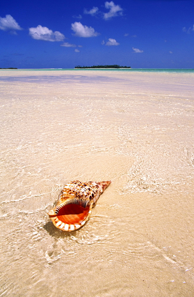 South pacific, Cook Islands, Aitutaki lagoon, One foot Island, dream beach, cristal clear water