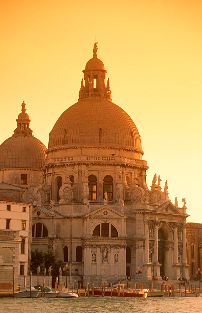 Italy Venice Santa Maria lla Salute church, sunset