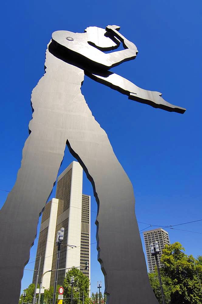 Hammering Man sculpture, Frankfurt, Hesse, Germany