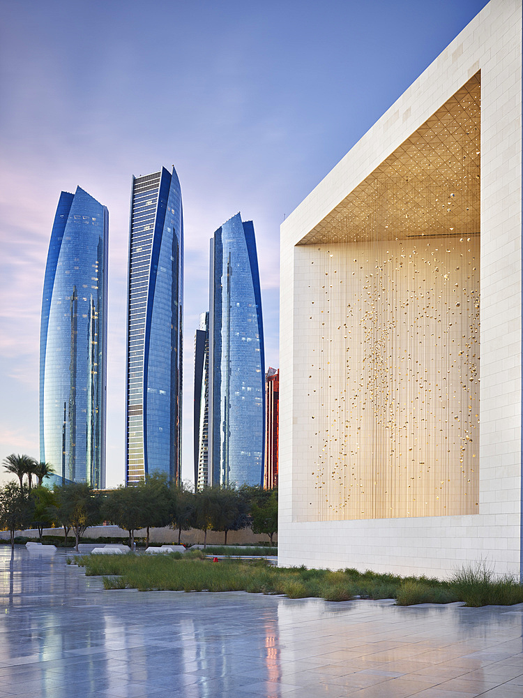 Sheikh Zayed Founder's Memorial, Etihad Towers, Abu Dhabi, United Arab Emirates