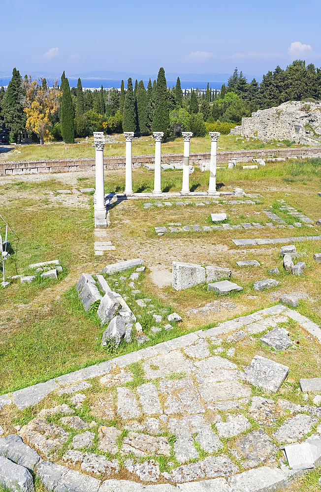 Temple of Apollo, Asklepion, Kos, Dodecanese Islands, Greece, Europe