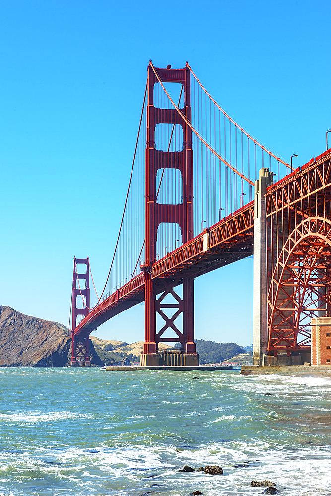 View of Golden Gate Bridge, San Francisco, California, USA