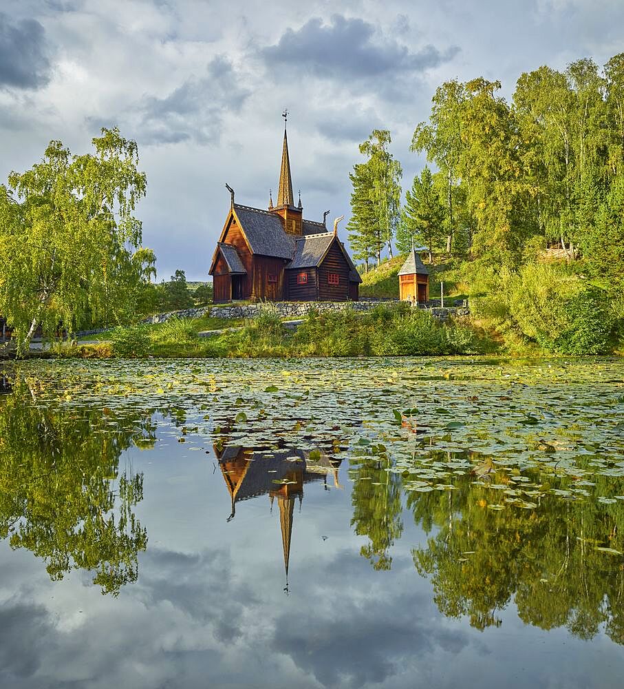 Garmo Stave Church, Maihaugen Open Air Museum, Lillehammer, Innlandet, Norway