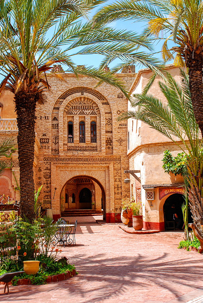 House detail in the Medina d'Agadir, which recreates a traditional Berber village