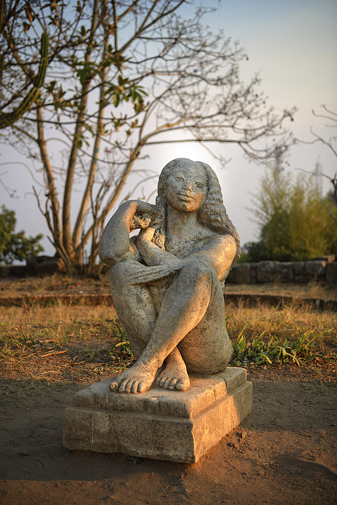 Stone sculpture at Rova Antananarivo (former Royal Palace), Madagascar, Africa