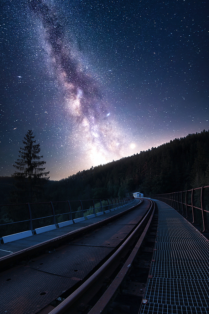 The Ziemestal Bridge in Thuringia, Germany