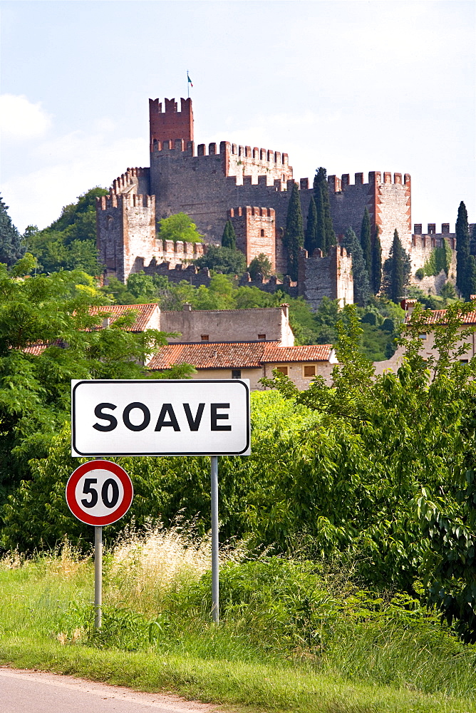 Castle, Soave, Veneto, Italy