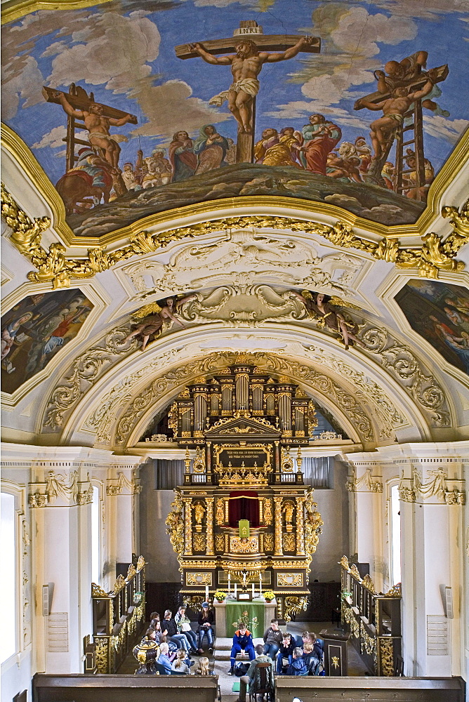 Baroque church in Scloss Ricklingen, Hanover region, Lower Saxony, northern Germany