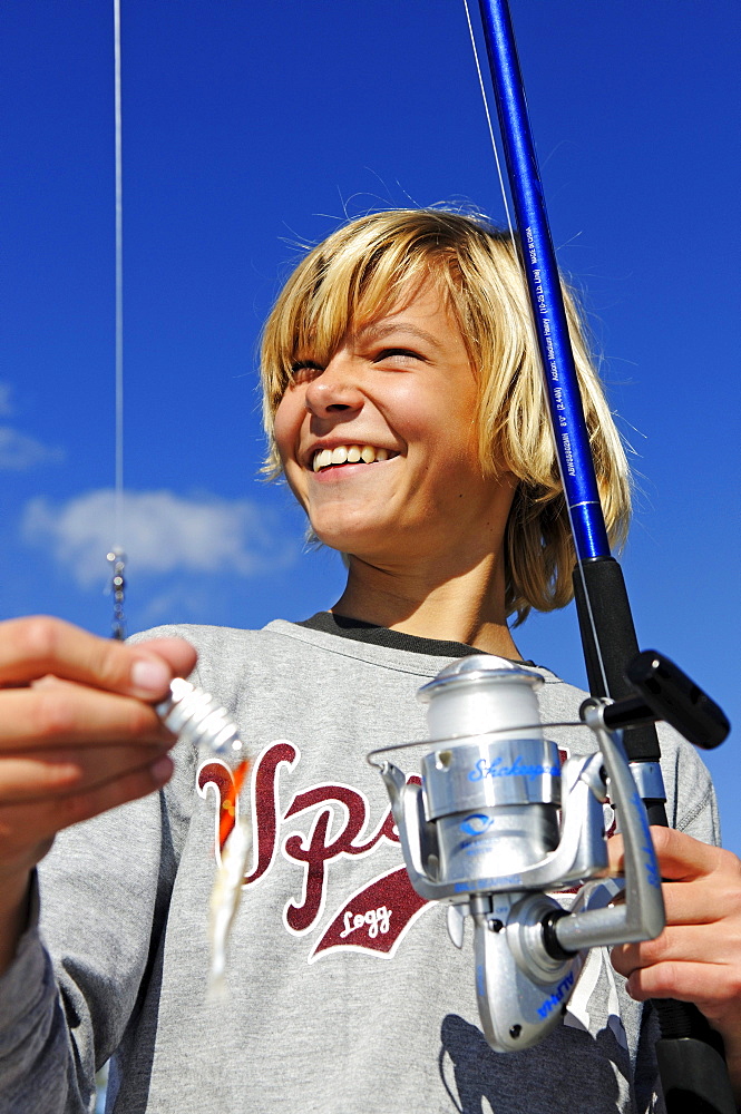 Fishing boy, British Columbia, Canada