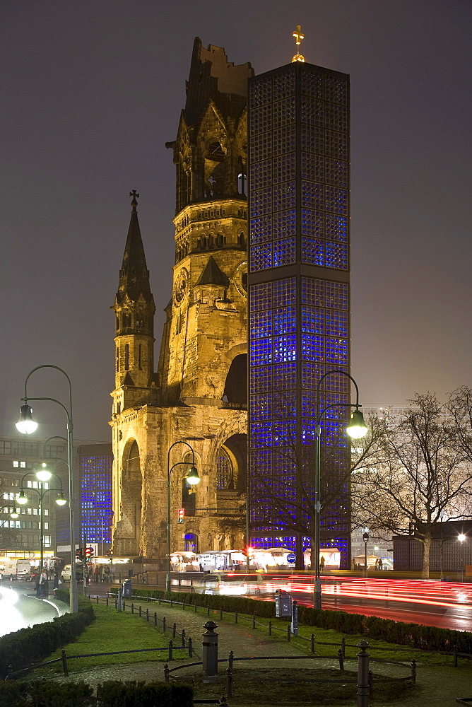 Kaiser Wilhelm Memorial Church, Breitscheidplatz, Berlin, Germany, Europe