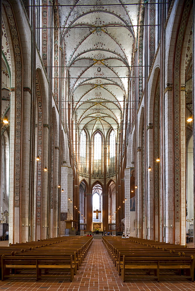 St. Mary's church, Marienkirche, Hanseatic city of Luebeck, Schleswig-Holstein, Germany, Europe, UNESCO World Cultural Heritage