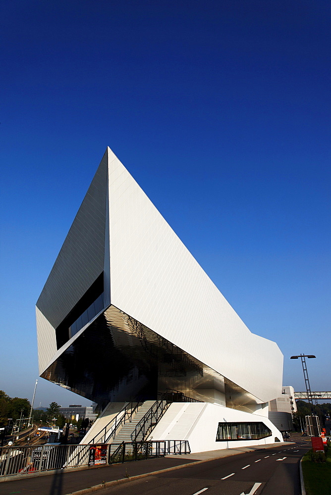 New Porsche Museum, Zuffenhausen, Stuttgart, Baden-Wurttemberg, Germany