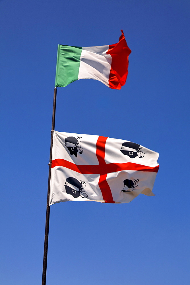 Italian and Sardinian flag