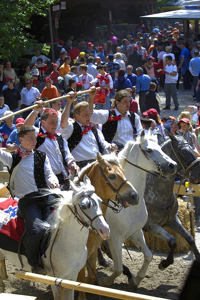 Labyrinth, Tournament, Oswald von Wolkenstein Ritt, Event 2005, Seis am Schlern, South Tyrol, Italy