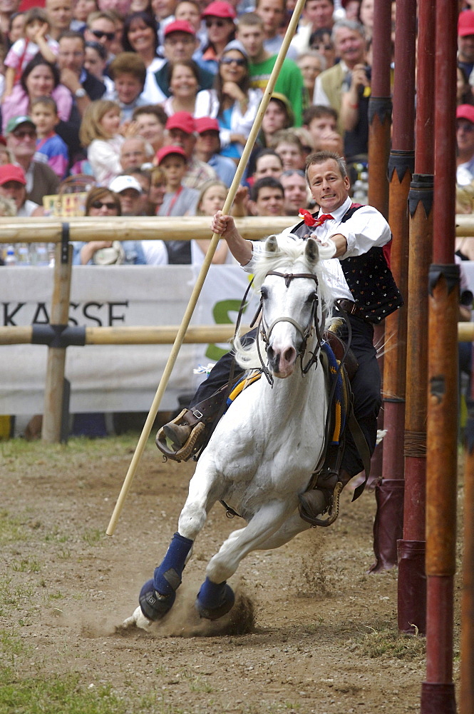 Tournament, Oswald von Wolkenstein Ritt, Event 2007, Proesels, South Tyrol, Italy