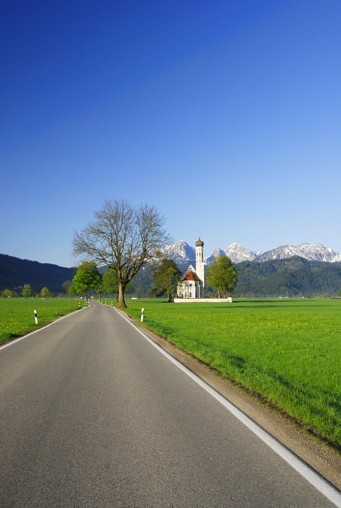 St. Coloman, near Schwangau, Allgaeu, Bavaria, Germany