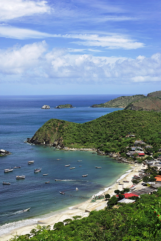 View over Playa Guayacan, Isla Margarita, Nueva Esparta, Venezuela