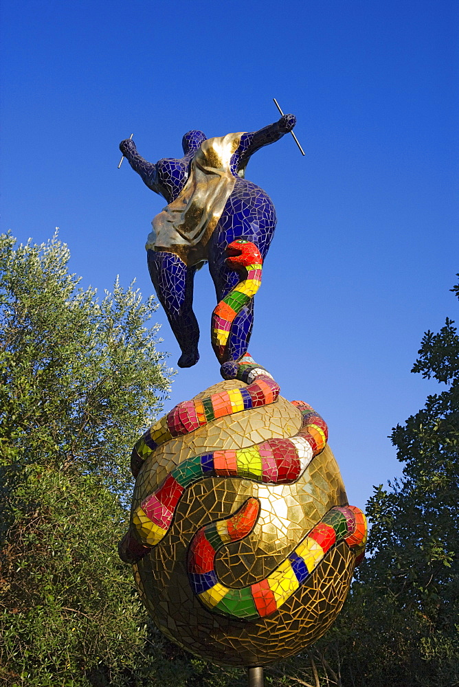 Tarot garden (Giardino dei Tarocchi) by Nikki de Saint Phalle in Capalbio, Maremma, Tuscany, Italy