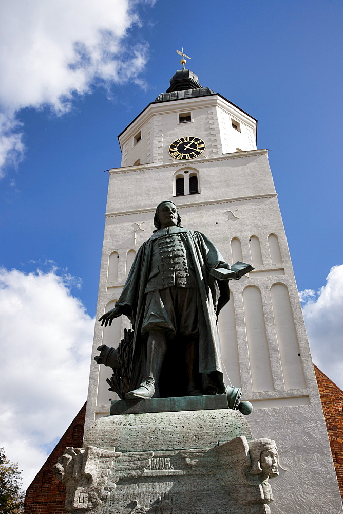 Paul Gerhardt Monument and City Church, Paul Gerhardt Church, Luebben, Spreewald, Land Brandenburg, Germany